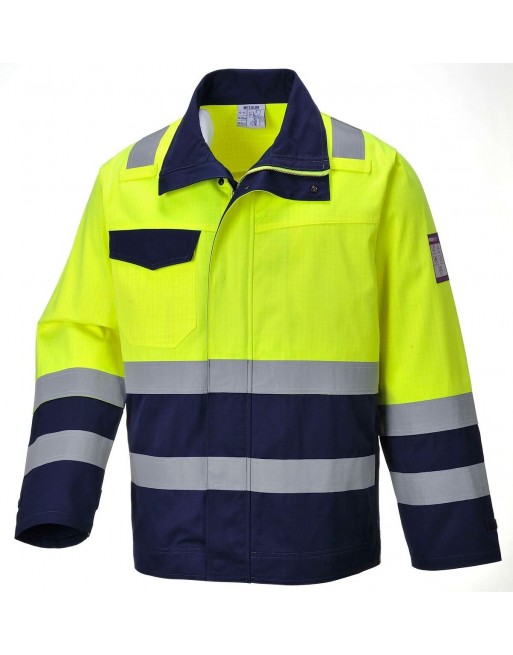 Flame retardant, antistatic, warning sweatshirt Multinorm Modaflame MV25 Portwest