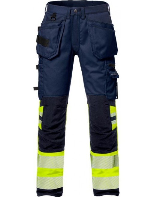 Mocne spodnie robocze, ostrzegawcze, monterskie Craftsman z panelami elastycznymi 2706 PLU Fristads 127732