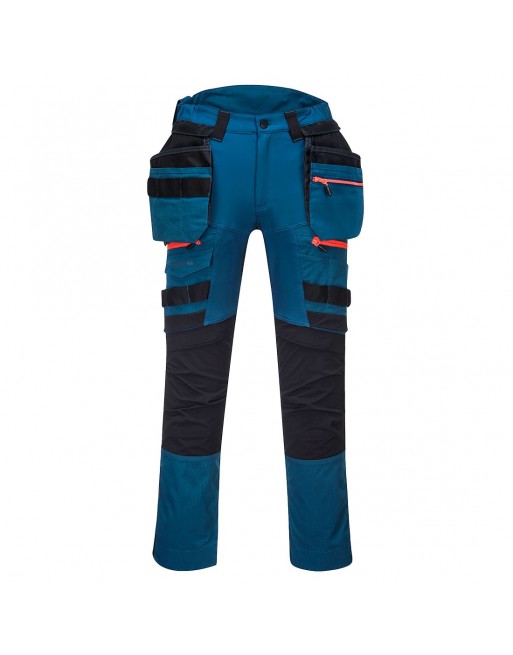 DX4 assembly work trousers with detachable holster pockets made of elastic stretch material Portwest DX440