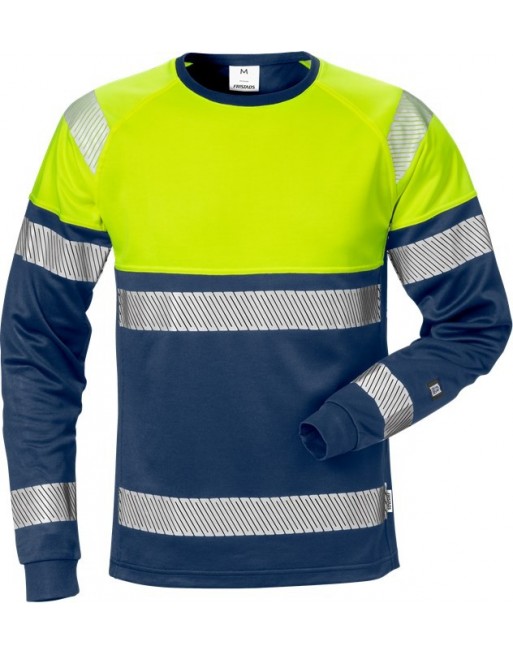 Long Sleeve Breathable Warning T-shirt with UV Protection 7519 THV Fristads 129513