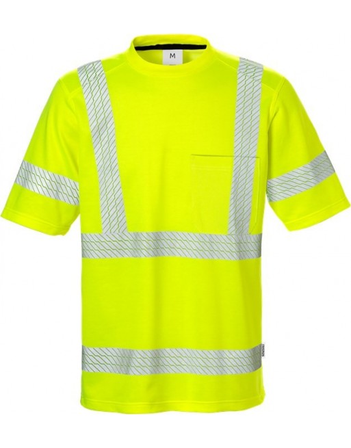 Warning T-shirt with chest pocket and UV protection Fristads 7407 THV 100973