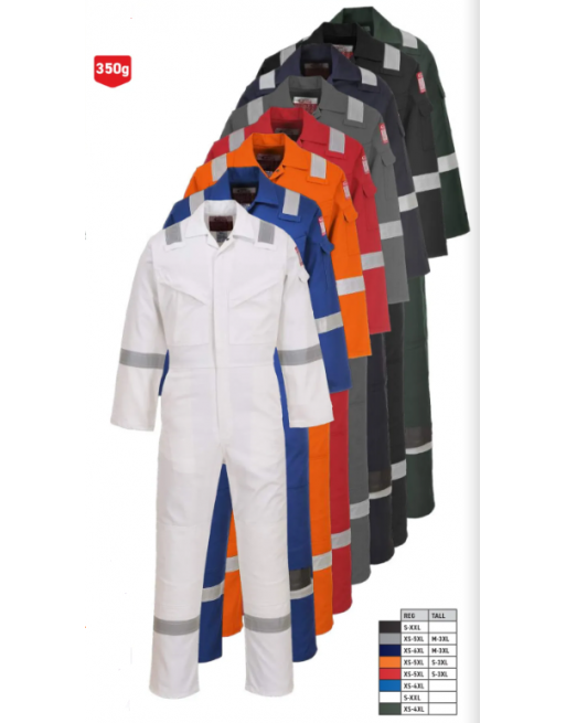 Kombinezon ochronny FR50 Portwest trudnopalny, antyelektrostatyczny, offshore